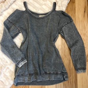 Super soft faded gray sweater